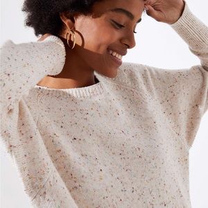 NWT Loft Speckled Dolman Sweater